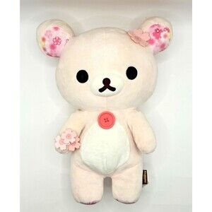 Korilakkuma Cherry Blossom Sakura Pink San-X 17” Plush